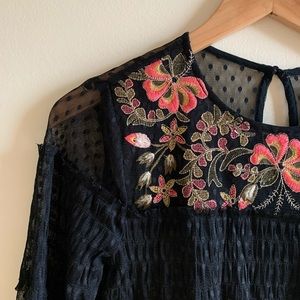 Anthropologie Embroidered Dress